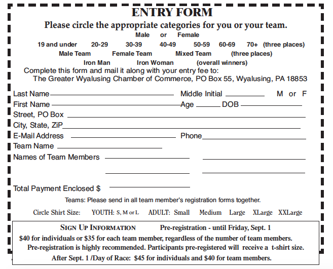 Printable Registration Form Available Now!