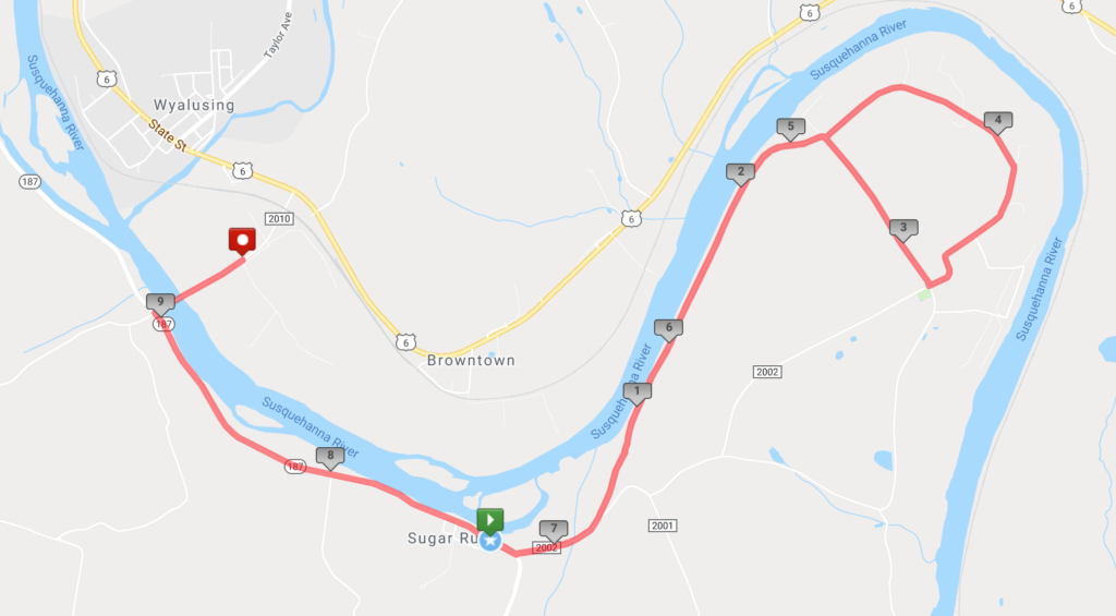 2019 Wyalusing North Branch Triathlon Biking Leg Leg 2 Paddle